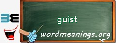 WordMeaning blackboard for guist